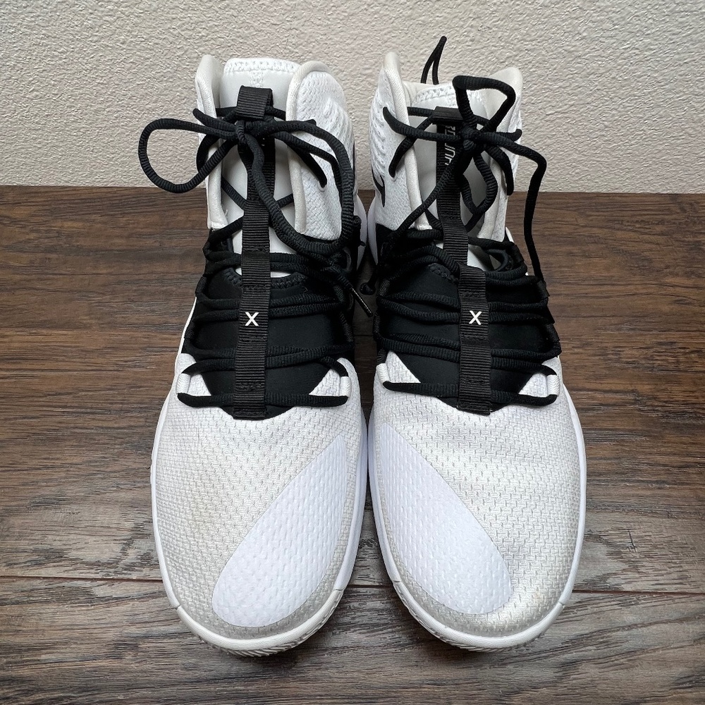 Nike Hyperdunk X TB Promo Basketball White/Black Shoes Men's US 13 AT3866-101 - Picture 2 of 9